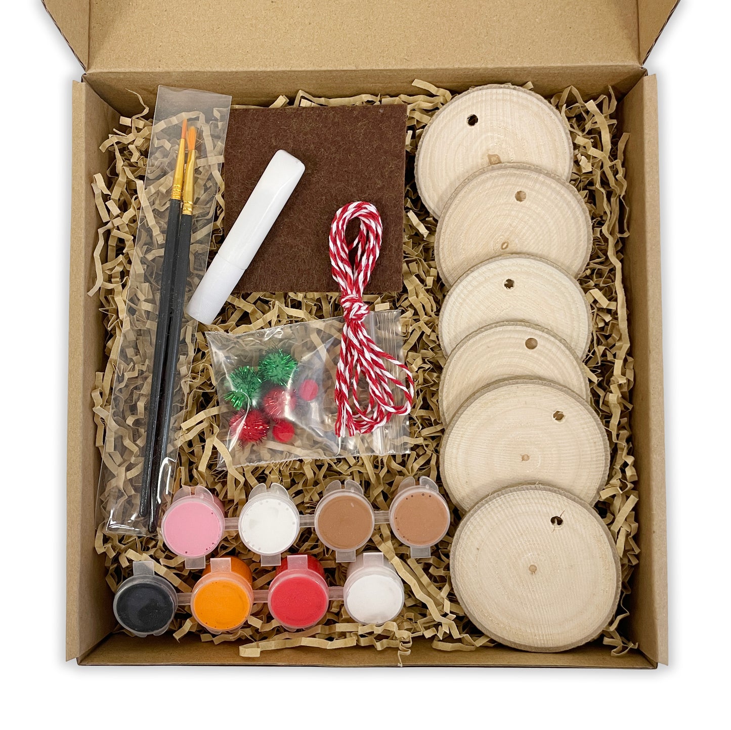 Paint Your Own Wooden Christmas Ornaments