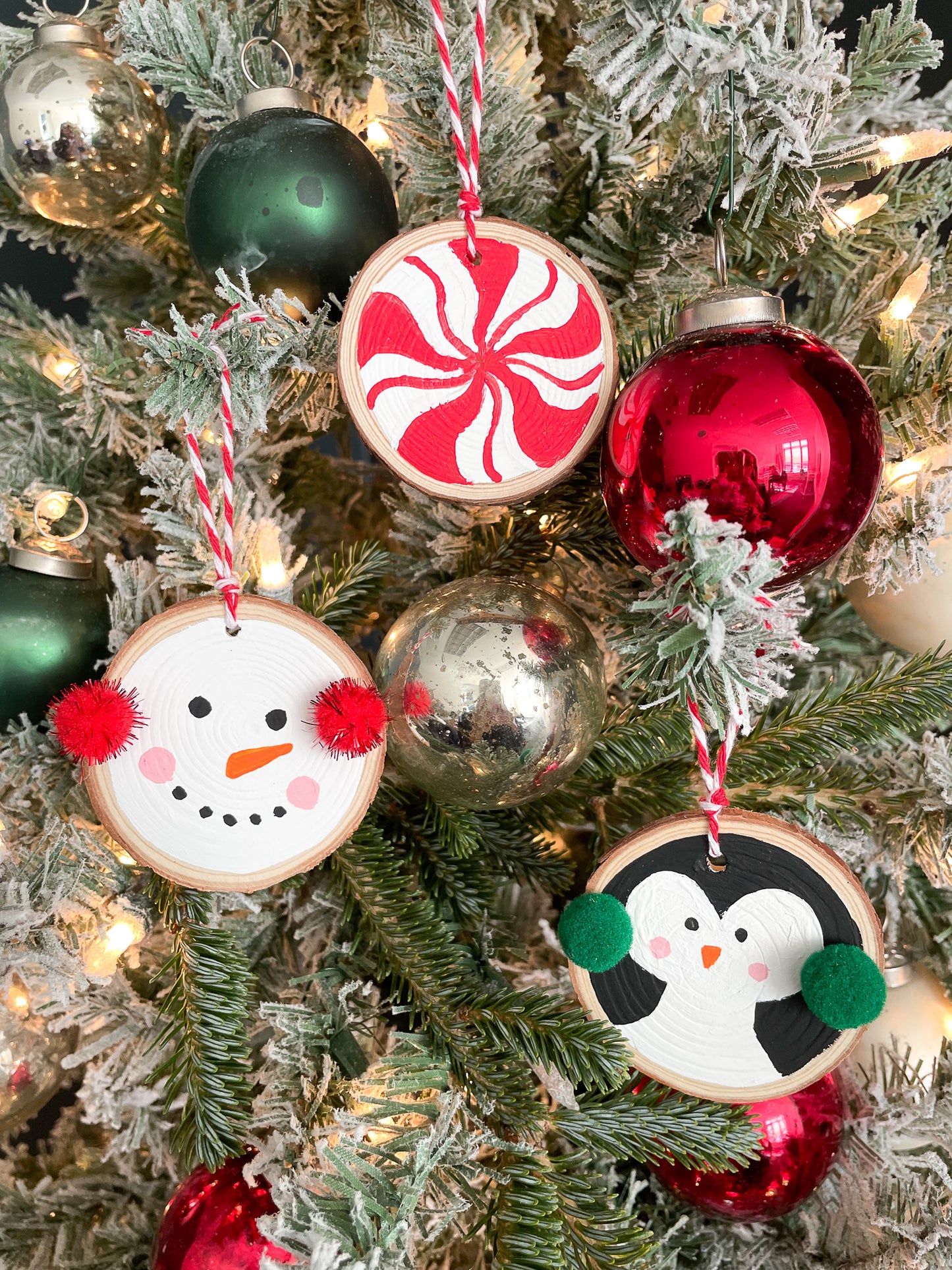 Paint Your Own Wooden Christmas Ornaments