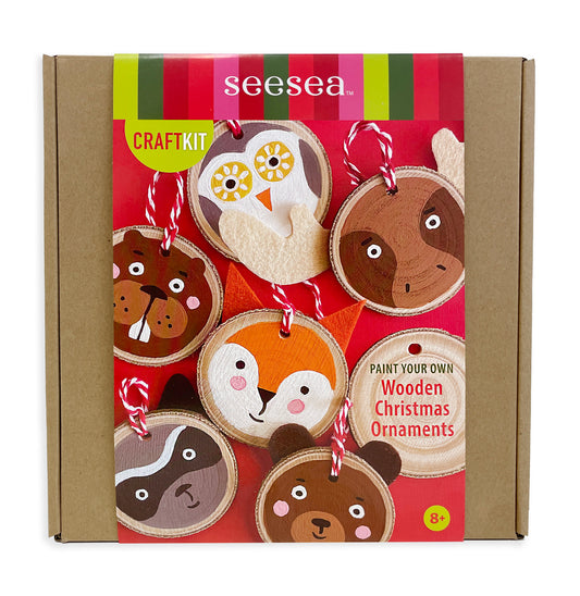 Paint Your Own Wooden Christmas Creature Ornaments
