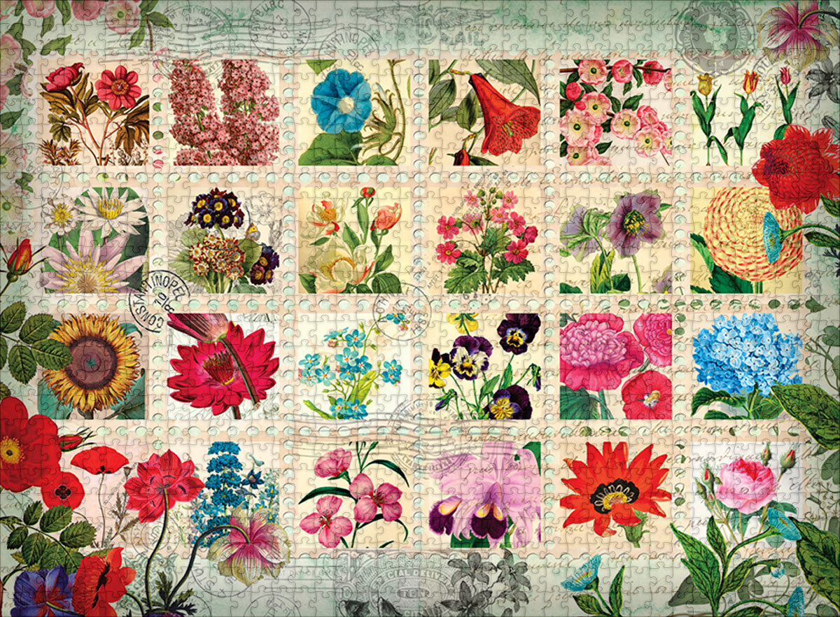 Flower Stamp Collection